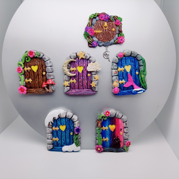 image présentant les 6 magnets portes de fées de la boutique